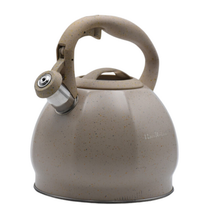 Dotted Matte Whistling Tea Kettle Cream - 3 Liters