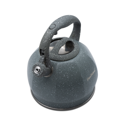 Dotted Matte Whistling Tea Kettle Grey - 3 Liters