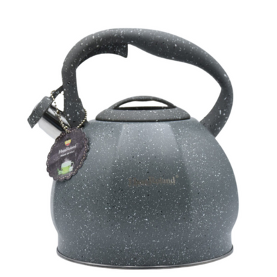 Dotted Matte Whistling Tea Kettle Grey - 3 Liters