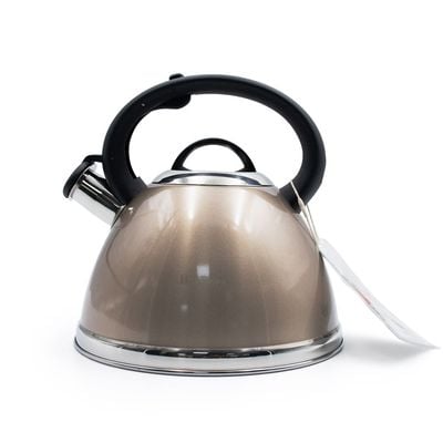 Glossy Whistling Kettle Brown - 3 Liters