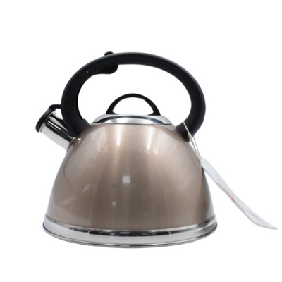 Glossy Whistling Kettle Brown - 3 Liters