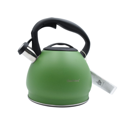 Matte Whistling Kettle Green - 3 Liters