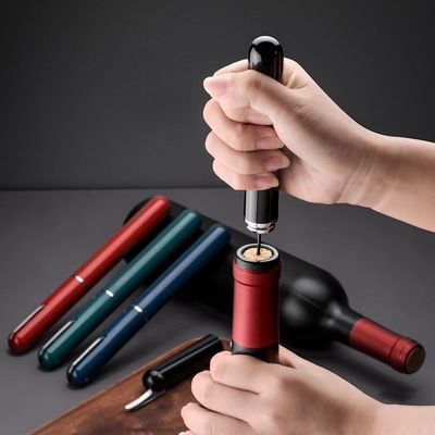 Electric Wine Opener Pen Design Blue