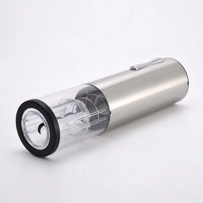 Electric Wine Opener Transparent Set Silver