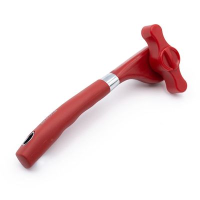 Manual Curved Can Opener Red