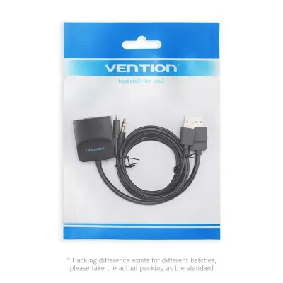 VENTION HDMI to VGA Converter with Female Audio Port and Power Supply 0.15M BlackModel # A42161