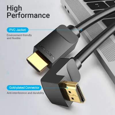 HDMI Right Angle  Cable 270 Degree 1M Black