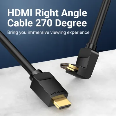 HDMI Right Angle  Cable 270 Degree 1M Black