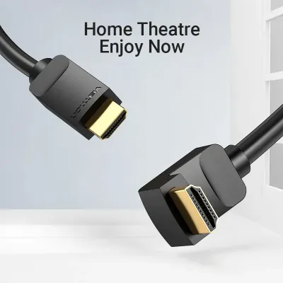 HDMI Right Angle  Cable 90 Degree 1M Black