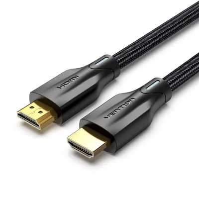 VENTION Cotton Braided 8K HDMI Cable 1M BlackModel # AAUBF