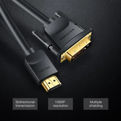 VENTION HDMI to DVI Cable 1M BlackModel # ABFBF