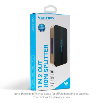 VENTION 1 In 2 Out HDMI Splitter GoldModel # ACBG0