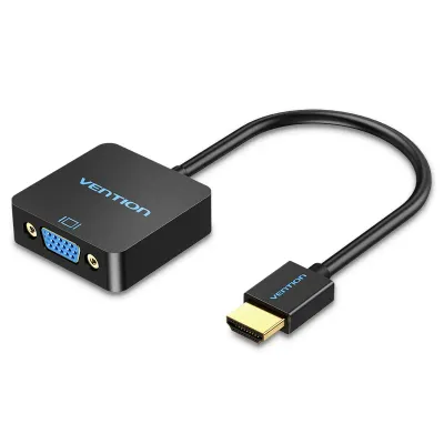 VENTION HDMI to VGA Converter with Female Micro USB and Audio Port  0.15M BlackModel # ACRBB