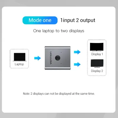 VENTION 2-Port HDMI Bi-Direction Switcher SilverModel # AFUH0