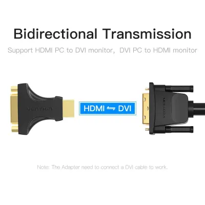 VENTION HDMI Male to DVI (24+5) Female Adapter  BlackModel # AIKB0