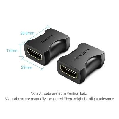 VENTION HDMI Female to Female Coupler Adapter BlackModel # AIRB0