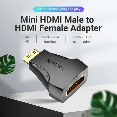 VENTION Mini HDMI Male to HDMI Female Adapter BlackModel # AISB0