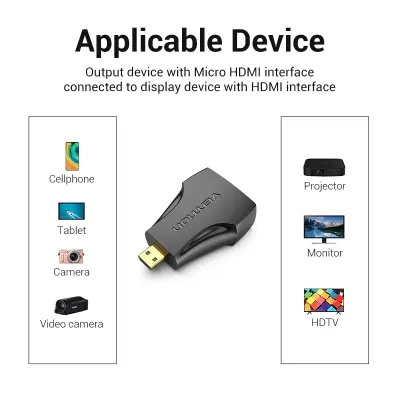 VENTION Micro HDMI Male to HDMI Female Adapter BlackModel # AITB0