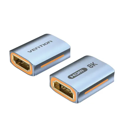 VENTION HDMI-A Female to Female 8K Adapter Gray Aluminum Alloy TypeModel # AIUH0