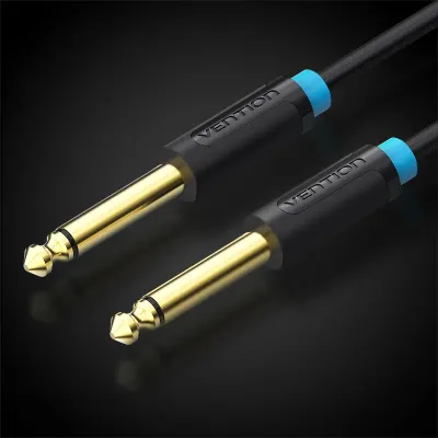 VENTION 6.5mm Male to Male Audio Cable 0.5M BlackModel # BAABD