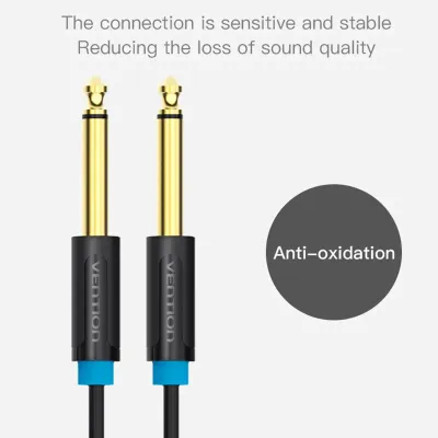 VENTION 6.5mm Male to Male Audio Cable 0.5M BlackModel # BAABD