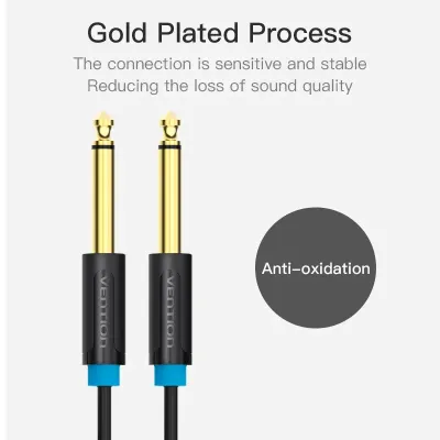 VENTION 6.5mm Male to Male Audio Cable 0.5M BlackModel # BAABD