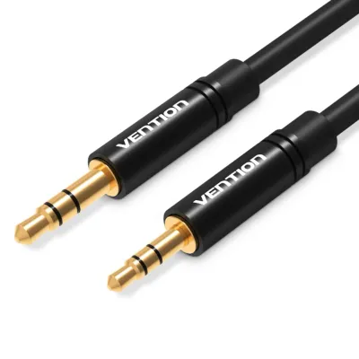 VENTION 3.5mm Male to 2.5mm Male Audio Cable 0.5M Black Metal TypeModel # BALBD