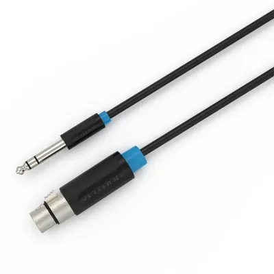 VENTION 6.5mm Male to XLR Female Audio Cable 1M BlackModel # BBEBF