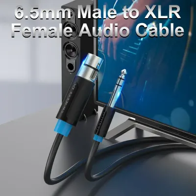 VENTION 6.5mm Male to XLR Female Audio Cable 10M BlackModel # BBEBL