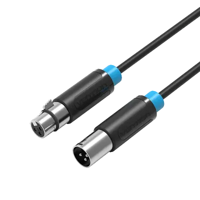 VENTION XLR Audio Extension Cable 1M BlackModel # BBFBF