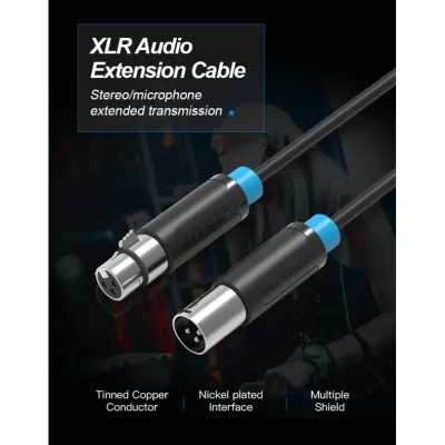 VENTION XLR Audio Extension Cable 1M BlackModel # BBFBF