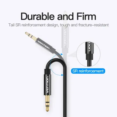 VENTION 3.5mm Male to 2*3.5mm Female Stereo Splitter Cable 0.3M Black ABS TypeModel # BBSBY