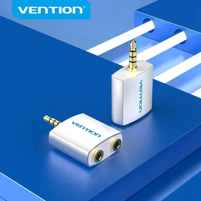 VENTION 4 Pole 3.5mm Male to 2*3.5mm Female Audio Splitter SilveryModel # BDAW0