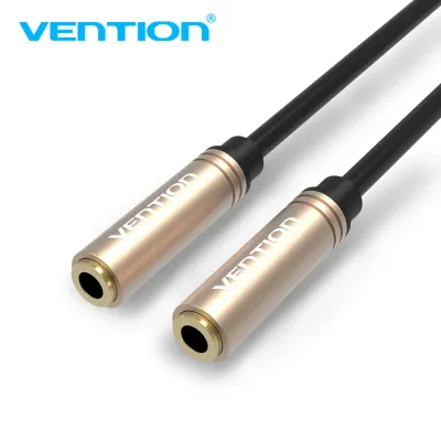 VENTION 3.5mm Female to Female Audio Extension Cable 0.3M Red Metal TypeModel # BFABY