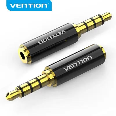 VENTION 3.5mm Male to 2.5mm Female Audio Adapter Black Metal TypeModel # BFBB0