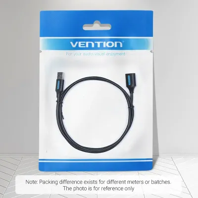 VENTION USB 3.0 A Male to A Female Extension Cable  0.5M Black PVC TypeModel # CBHBD