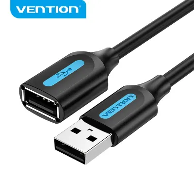 VENTION USB 2.0 A Male to A Female Extension Cable 5M Black PVC TypeModel # CBIBJ