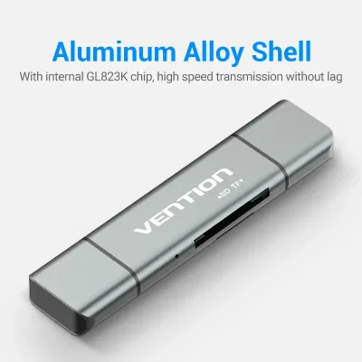 VENTION USB2.0 Multi-function Card Reader GrayModel # CCJH0