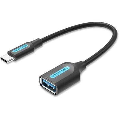 VENTION USB 3.1(Gen 1) C Male to A Female OTG Cable 0.15M Black PVC TypeModel # CCVBB