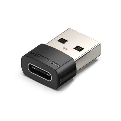 VENTION USB 2.0 Male to USB-C Female Adapter Black PVC TypeModel # CDWB0