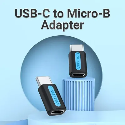 VENTION USB-C Male to Micro USB 2.0 B Female Adapter Black PVC TypeModel # CDXB0