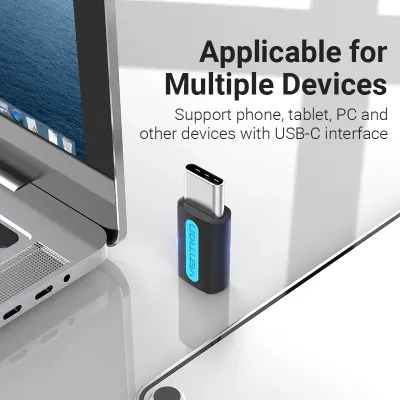 VENTION USB-C Male to Micro USB 2.0 B Female Adapter Black PVC TypeModel # CDXB0