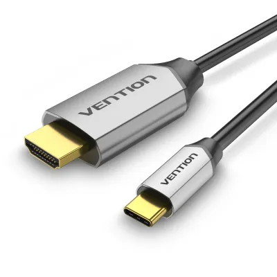 VENTION Type-C to HDMI Cable 1M Black Metal TypeModel # CGSBF