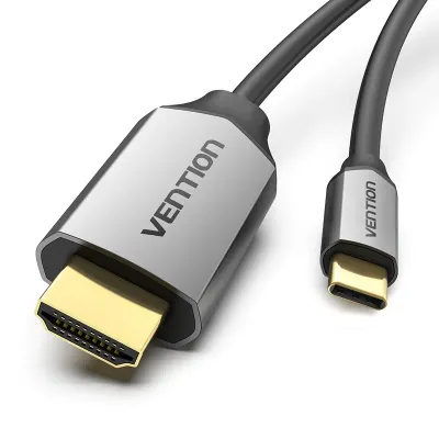 VENTION Type-C to HDMI Cable 1.5M Black Metal TypeModel # CGSBG