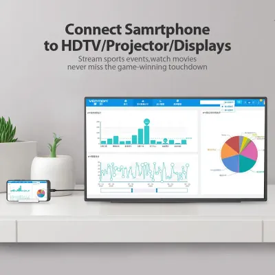 VENTION Type-C to HDMI Cable 2M BlackModel # CGUBH