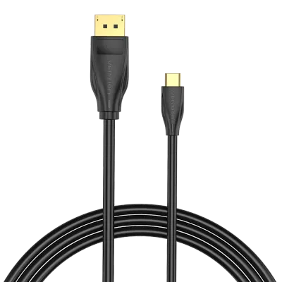 VENTION USB-C to DP Cable 1M BlackModel # CGYBF