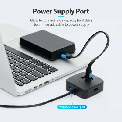 VENTION 4 Ports USB3.0 HUB 0.15M BlackModel # CHBBB