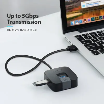 VENTION 4 Ports USB3.0 HUB 0.15M BlackModel # CHBBB