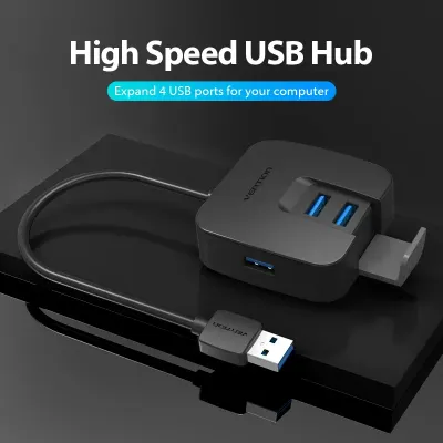 VENTION 4 Ports USB3.0 HUB 0.15M BlackModel # CHBBB