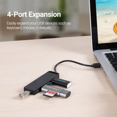 VENTION 4-Port USB 3.0 Hub With Power Supply 0.15 mModel # CHLBB